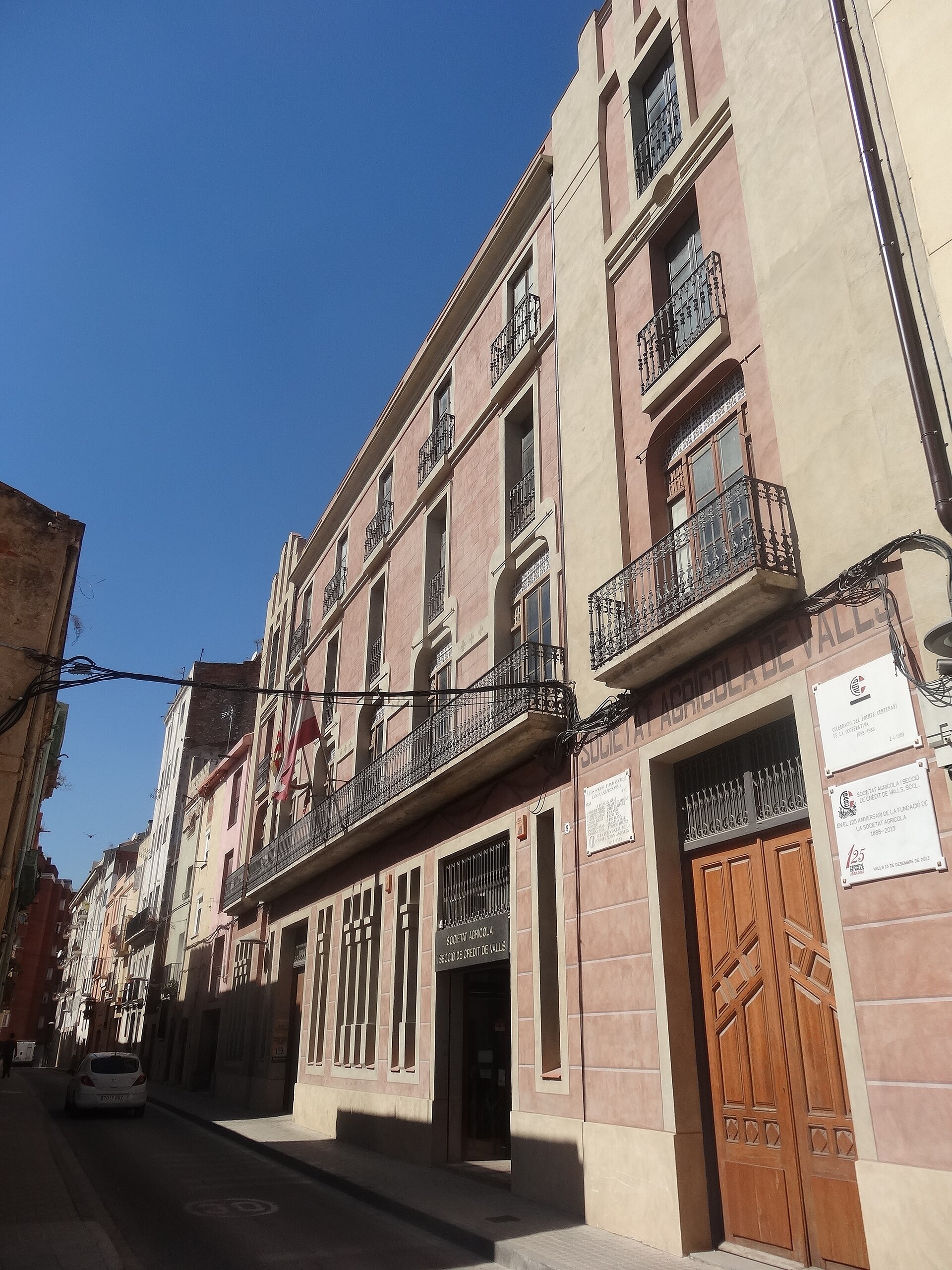 Societat Agrícola i Secció de Crèdit de Valls, Valls